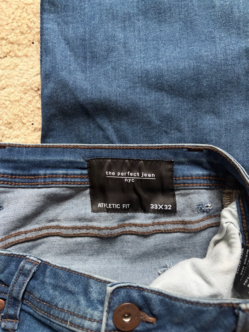 The Perfect Jean NYC Men's Athletic Fit Jeans - Dark Blue 33X32